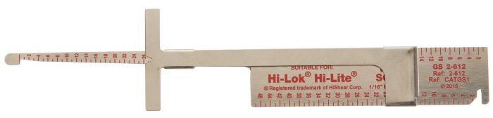 Hi-Lok Hi-Lite Inch & Metric Grip Rivet Scale 2-612 Aircraft Tools NEW UNUSED 