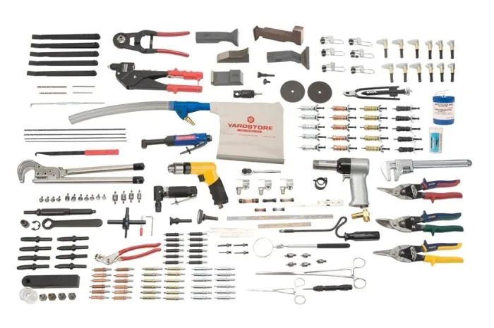 Master Sheet Metal Mechanics Tool Kit, 3X Rivet Gun Kit