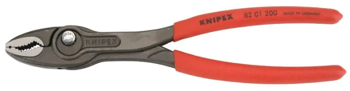 KNIPEX Pointed Combination Pliers with Plastic Coated Black Atramentized  185 mm 08 21 185 - Amazon.com